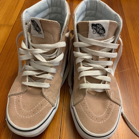 blush high top vans